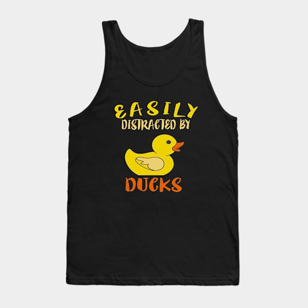 Easily Distracted By Ducks Tank Top by 29 hour design